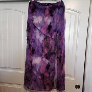 Asos Design TALL, Full length purple sheer maxi skirt. Size 12. ITEM 0823242SK